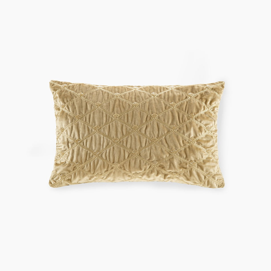Croscill Classics Aumont Oblong Decor Pillow - Gold  - 22x15" Shop Online & Save - ExpressHomeDirect.com