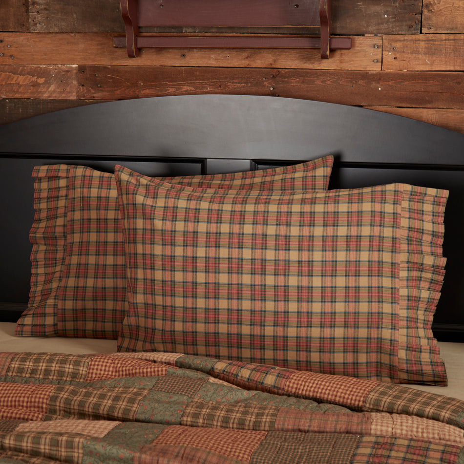 Oak & Asher Crosswoods Standard Pillow Case Set of 2 21x30 By VHC Brands