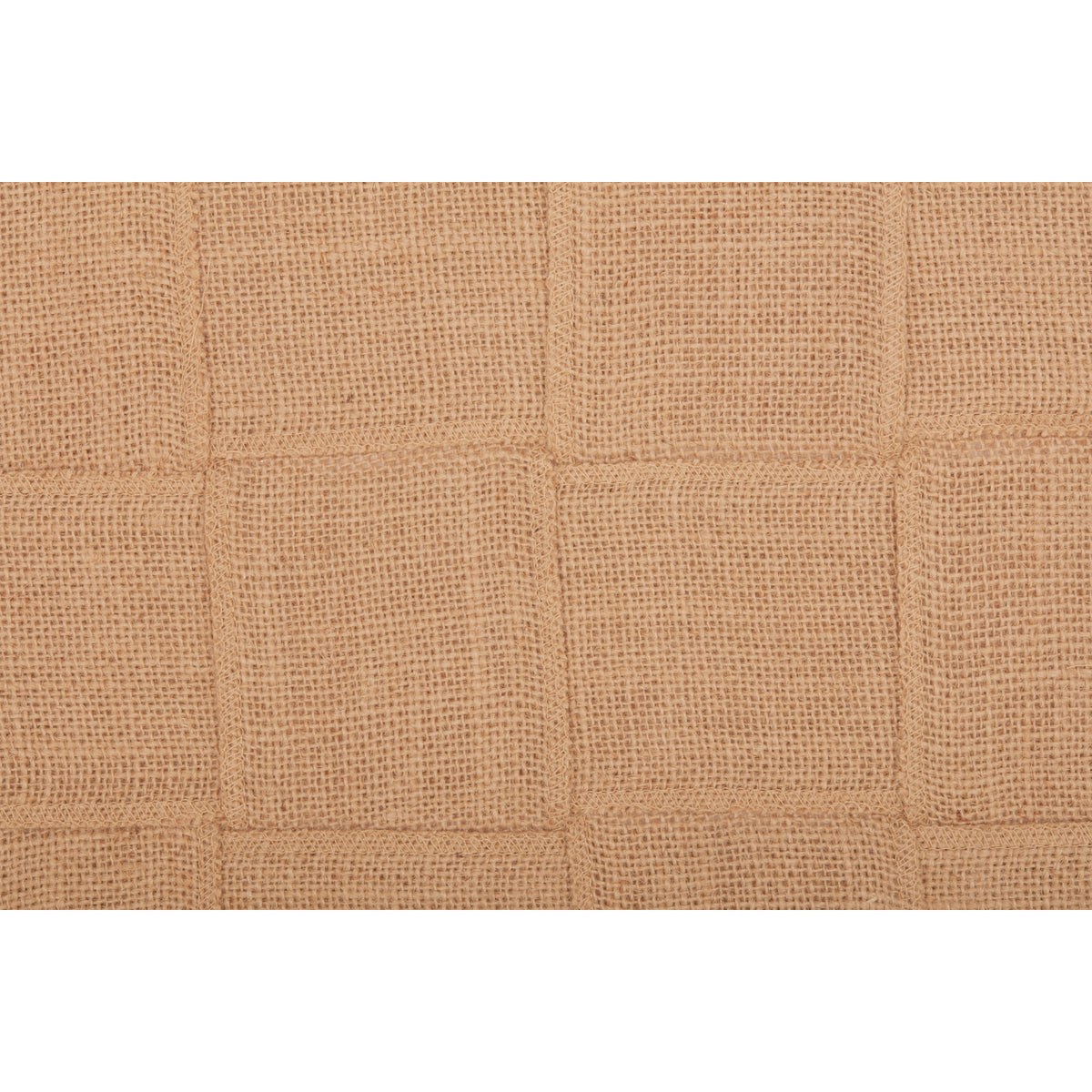 Seasons Crest Jute Burlap Natural Basket Weave Runner 13x48 By VHC Brands