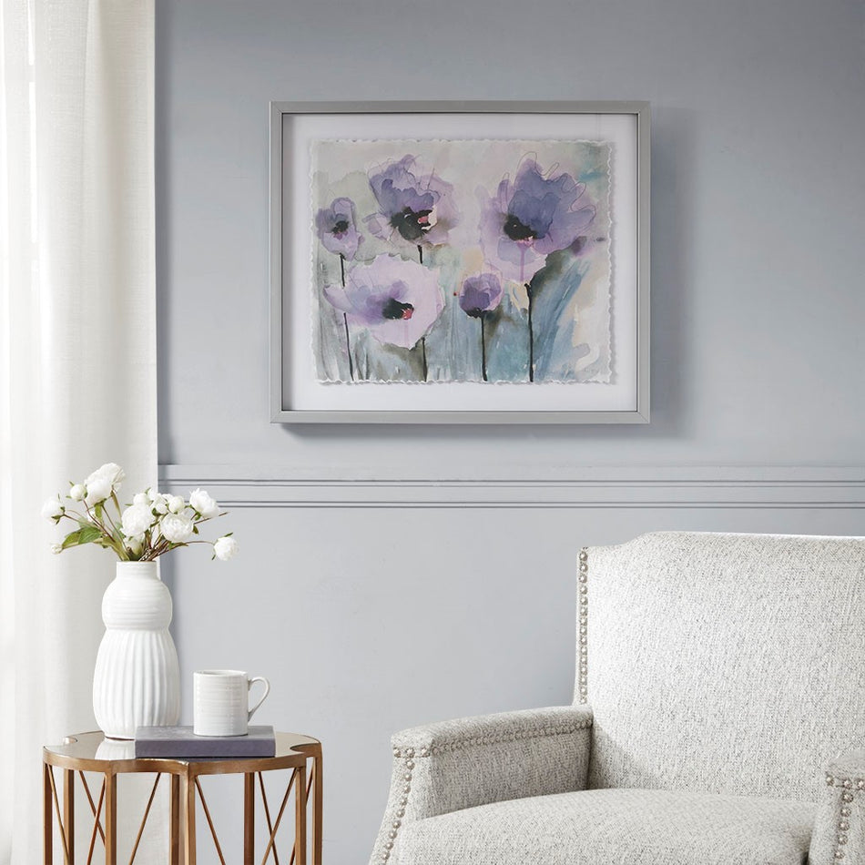 Madison Park Lilac Blooming Spring Frame Graphic - Purple 