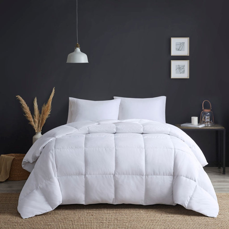 True North by Sleep Philosophy Heavy Warmth Goose Feather and Down Oversize Comforter - White - Twin Size / Twin XL Size