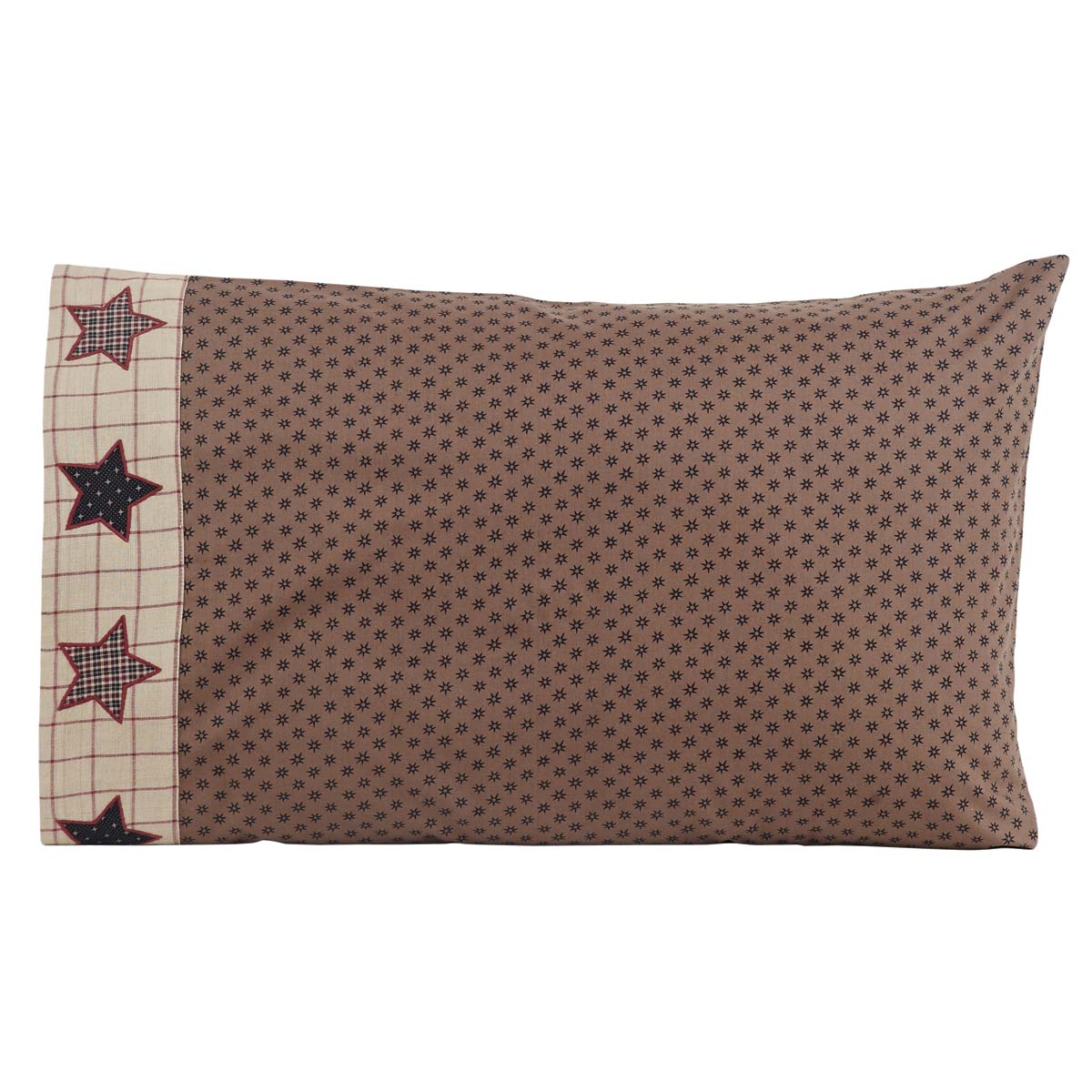 Mayflower Market Bingham Star Standard Pillow Case Set of 2 21x30 By VHC Brands