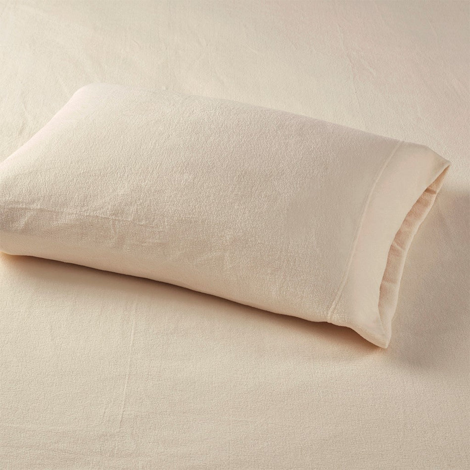 Micro Fleece Sheet Set - Khaki - Cal King Size