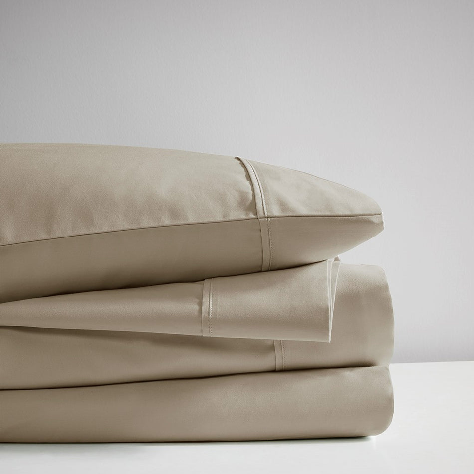 525 Thread Count Cotton Blend Sheet Set - Khaki - King Size