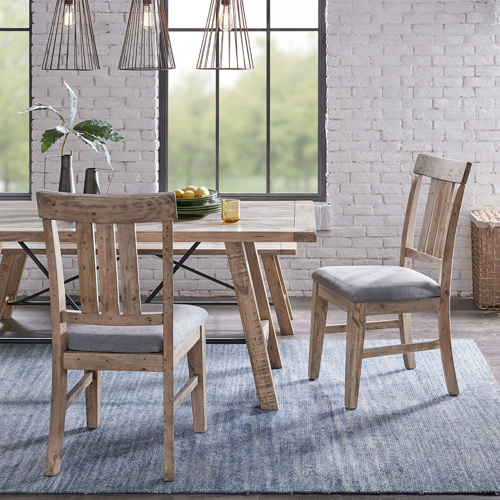 INK+IVY Sonoma Dining Side Chair(Set of 2pcs) - Natural / Grey 