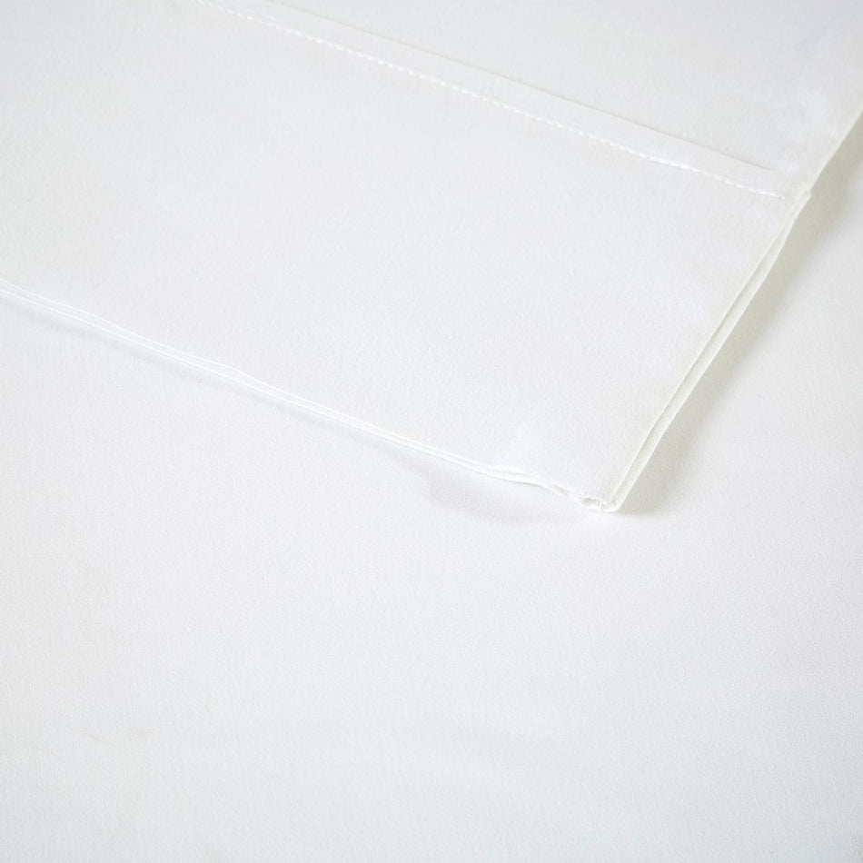 1500 Thread Count Cotton Blend 4 PC Sheet Set - White - Queen Size