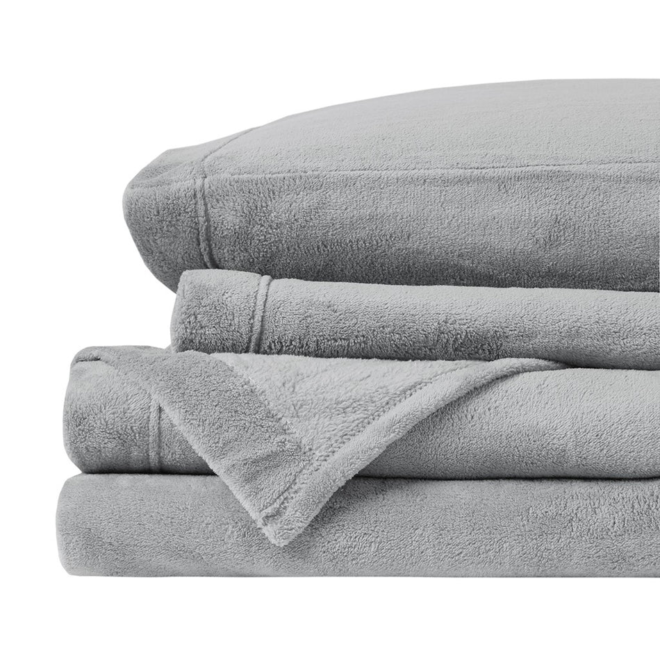 Soloft Plush Sheet Set - Grey - King Size