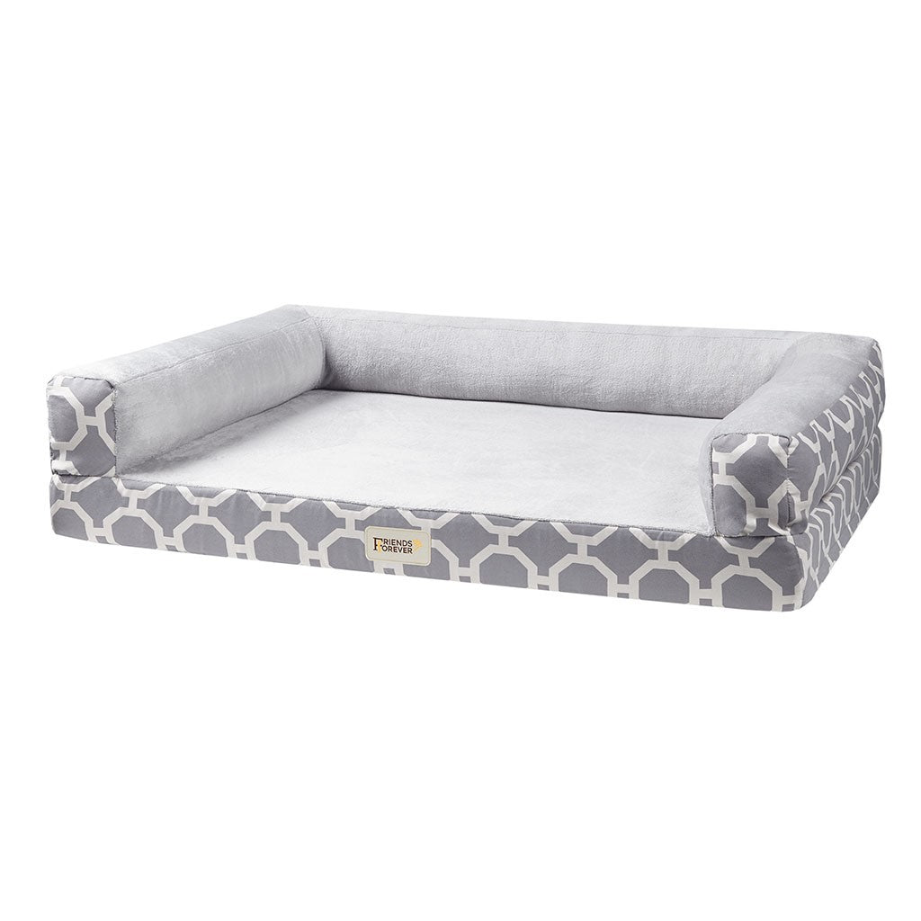 Madison Park Harper Modern Couch - Grey - 44"x34"+10"(4+6")