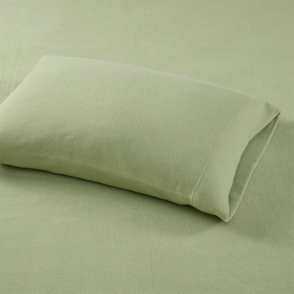 Micro Fleece Sheet Set - Green - Cal King Size