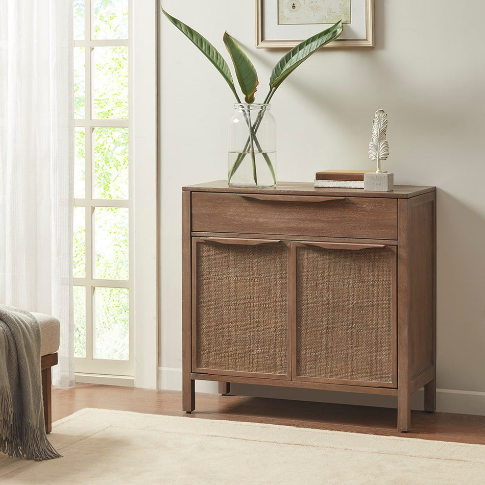 Madison Park Paige 2-Door Accent Cabinet with Adjustable Shelves - Natural 