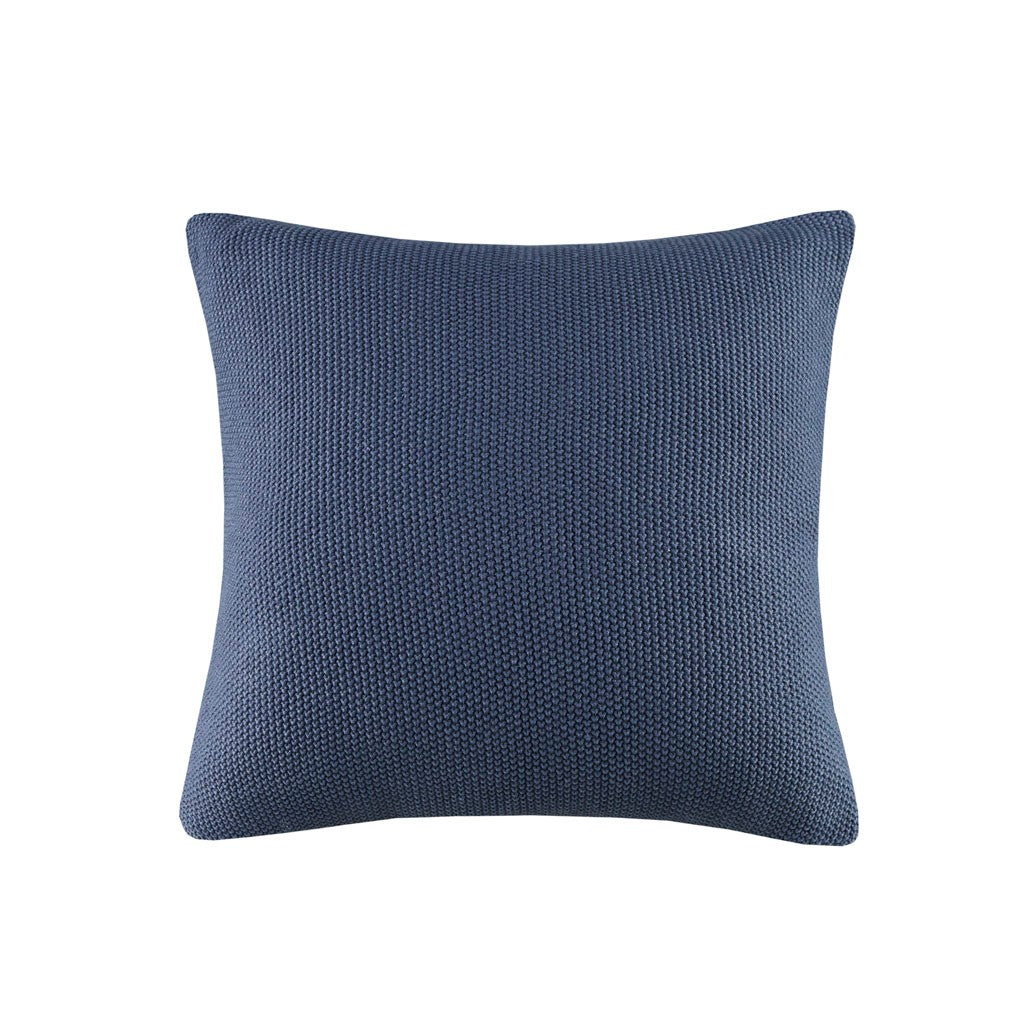 INK+IVY Bree Knit Square Pillow Cover - Indigo - 20x20"