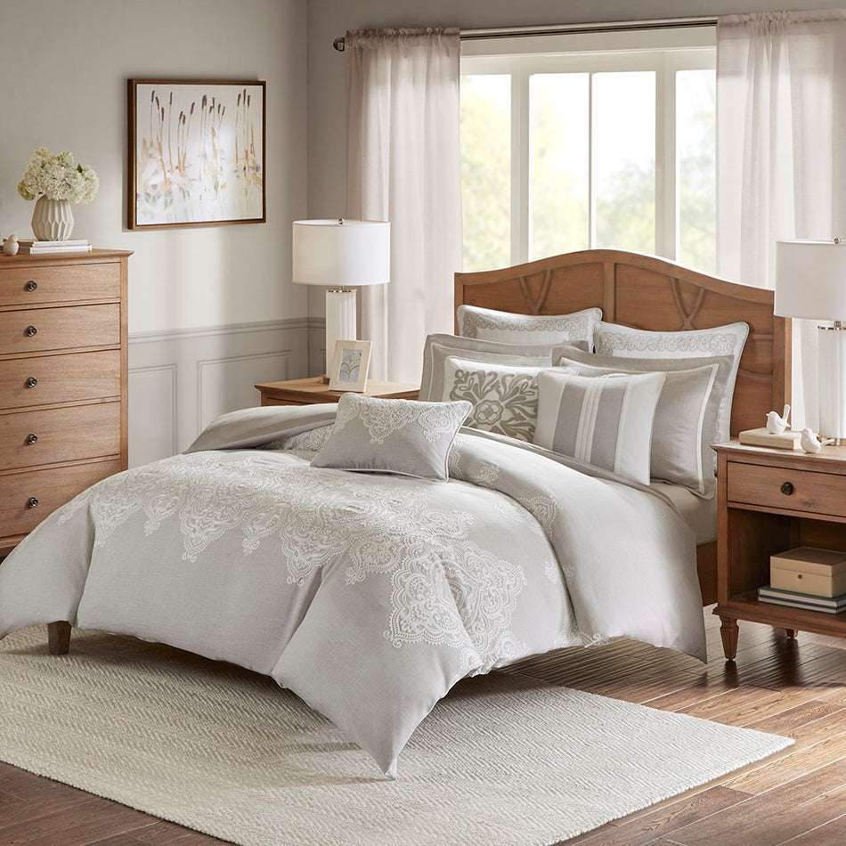 Madison Park Signature Barely There Comforter Set - Natural - King Size