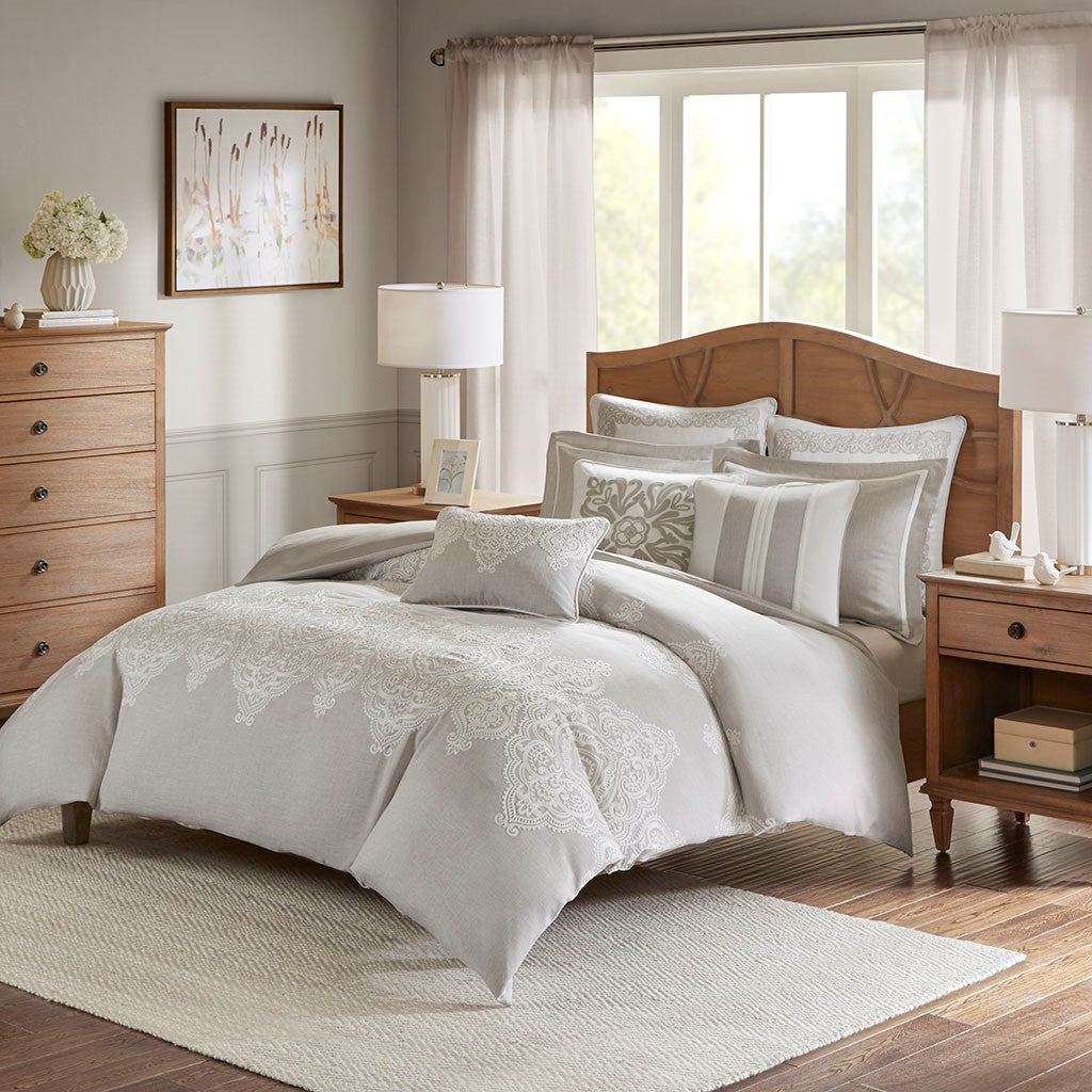 Madison Park Signature Barely There Comforter Set - Natural - Queen Size