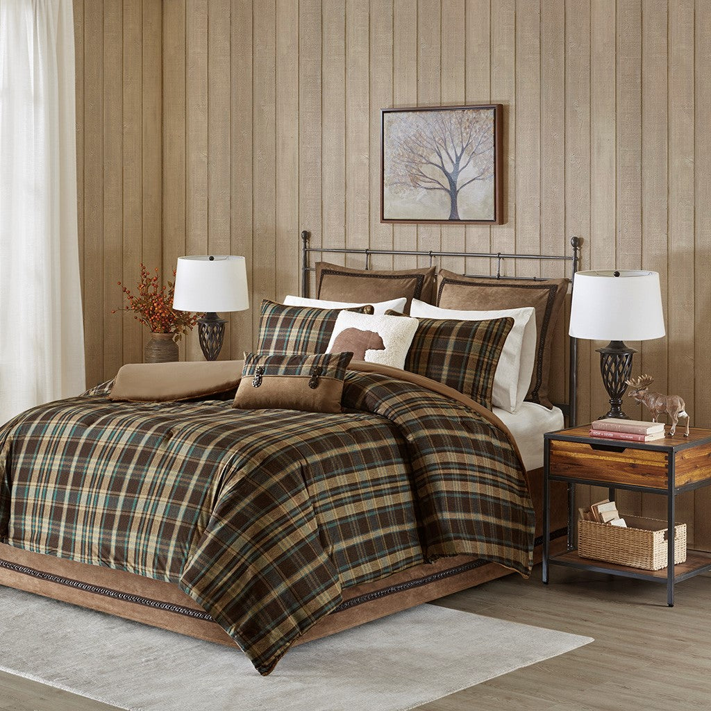 Woolrich Hadley Plaid Oversized Cozy Spun Comforter Set - Multicolor - Twin Size