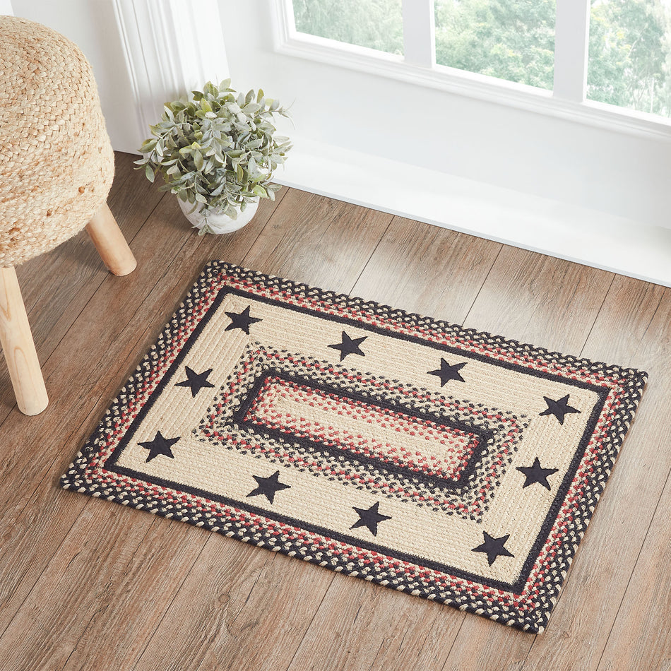 Colonial Star Jute Rug Rect w/ Pad 20x30