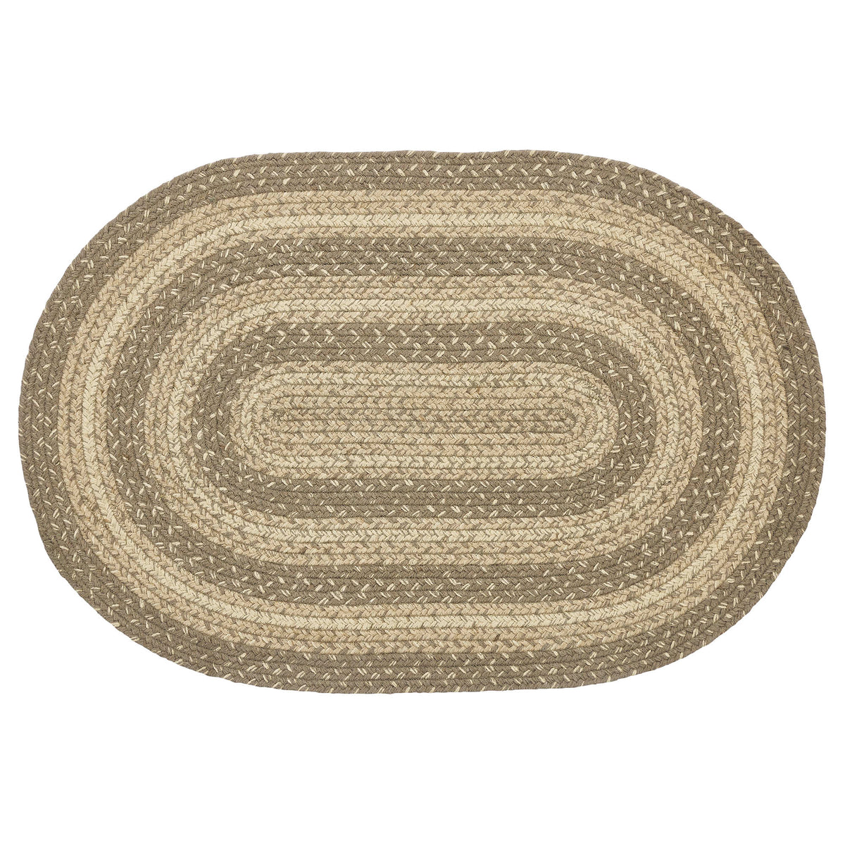 April & Olive Cobblestone Jute Rug Oval w/ Pad 20x30 By VHC Brands