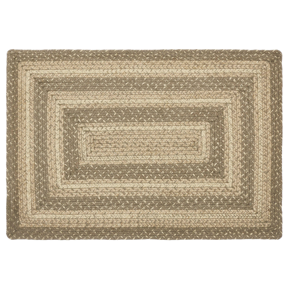 April & Olive Cobblestone Jute Rug Rect w/ Pad 20x30 By VHC Brands