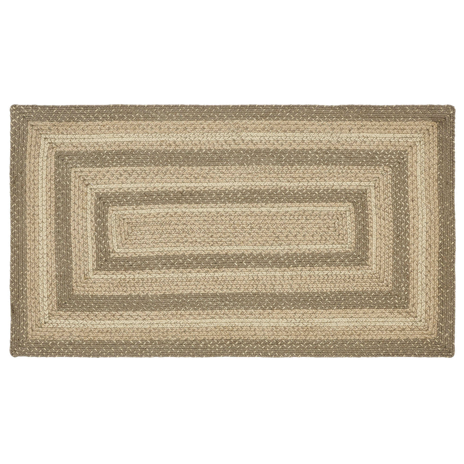 April & Olive Cobblestone Jute Rug Rect w/ Pad 27x48 By VHC Brands