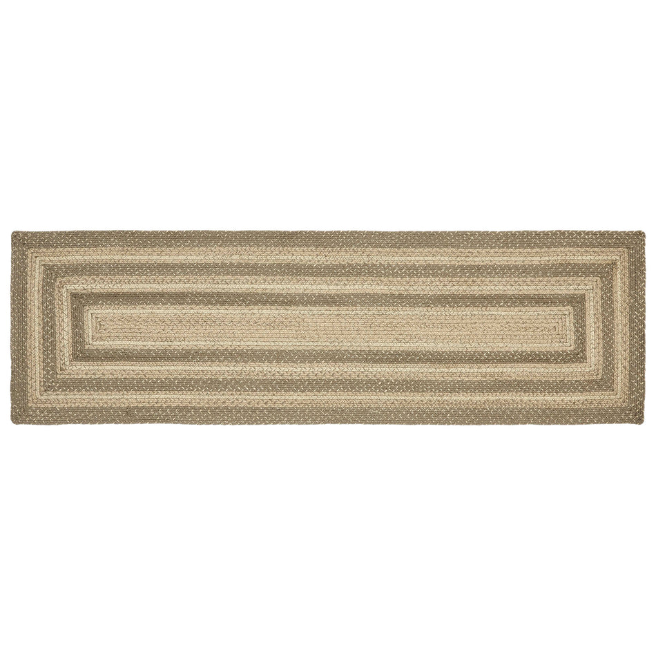 April & Olive Cobblestone Jute Rug/Runner Rect w/ Pad 22x72 By VHC Brands
