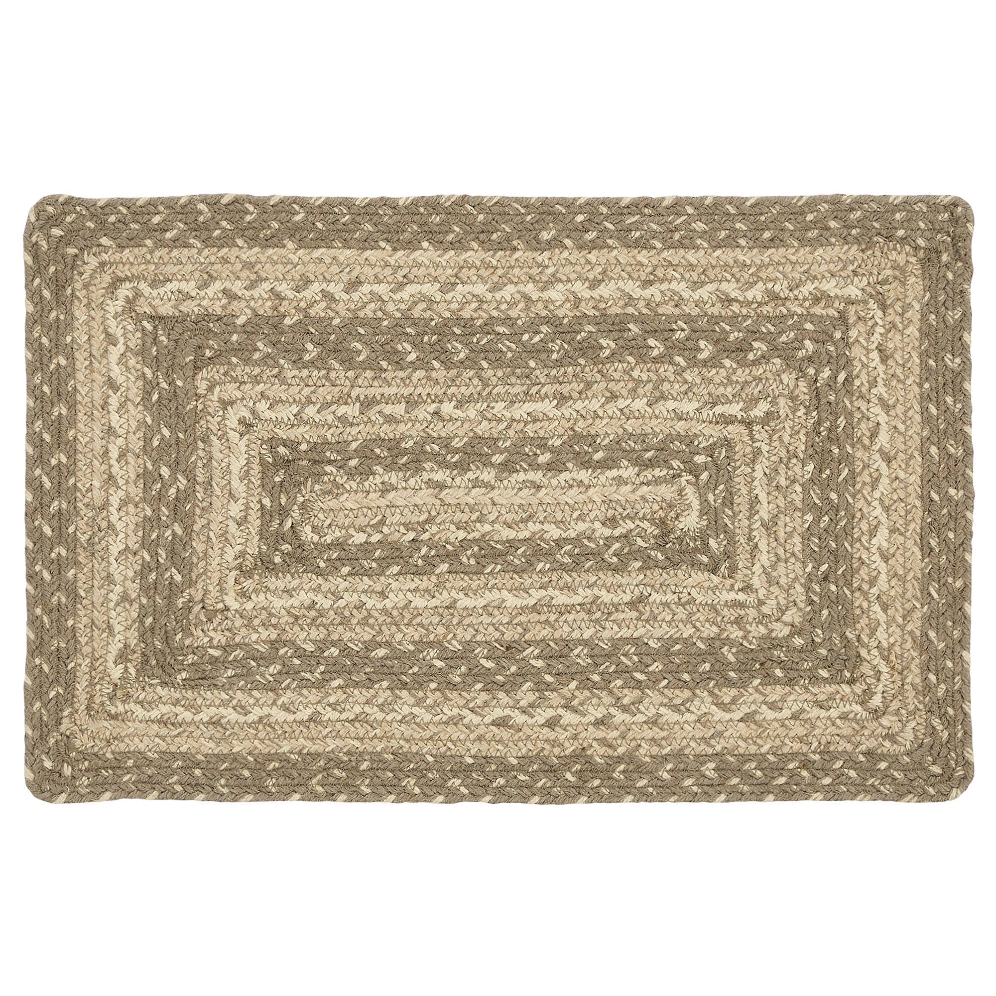 April & Olive Cobblestone Jute Rect Placemat 12x18 By VHC Brands