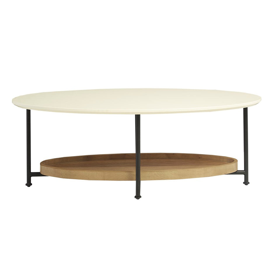 Beaumont Coffee Table - White / Natural