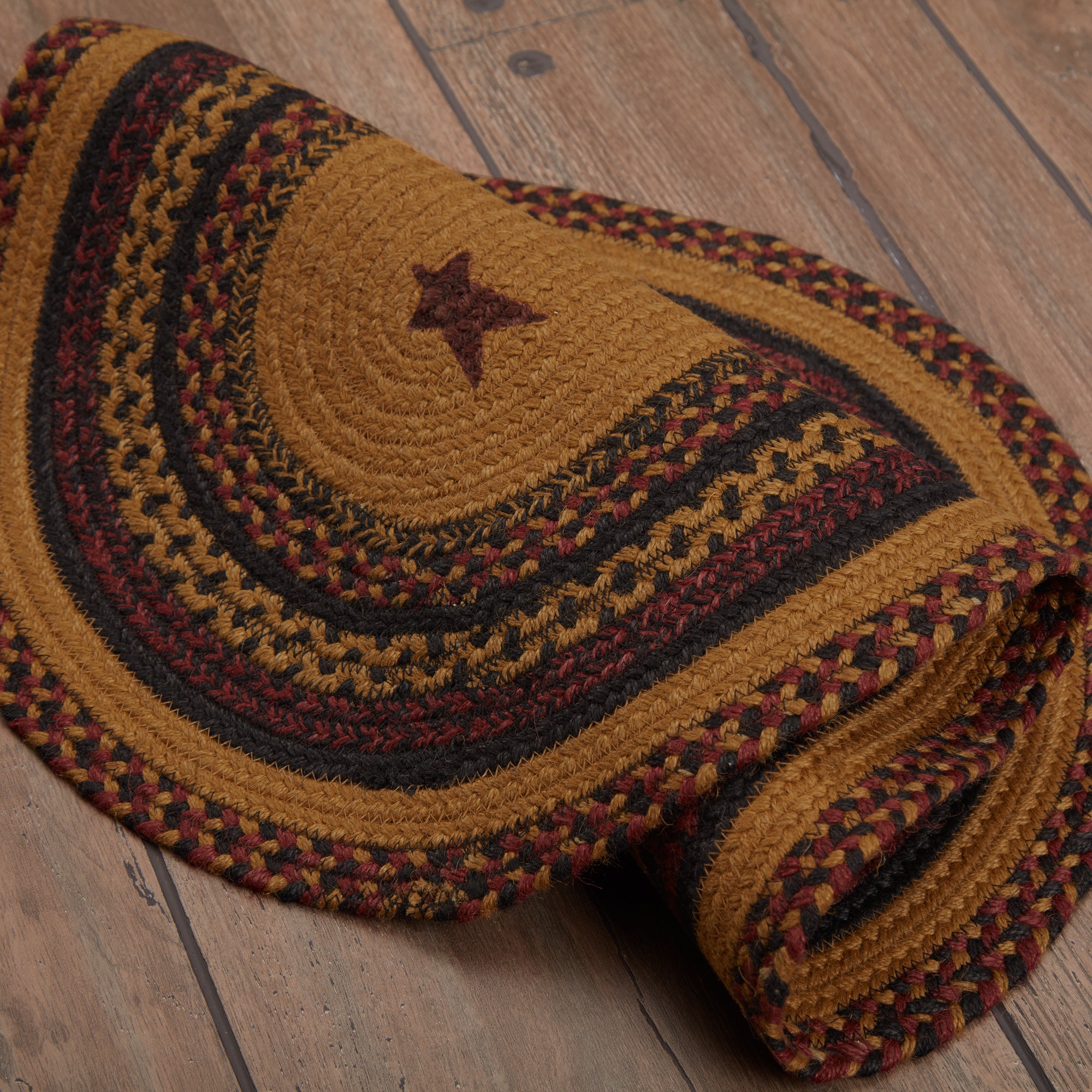 Mayflower Market Heritage Farms Crow Jute Rug Oval w/ Pad 20x30 By VHC Brands