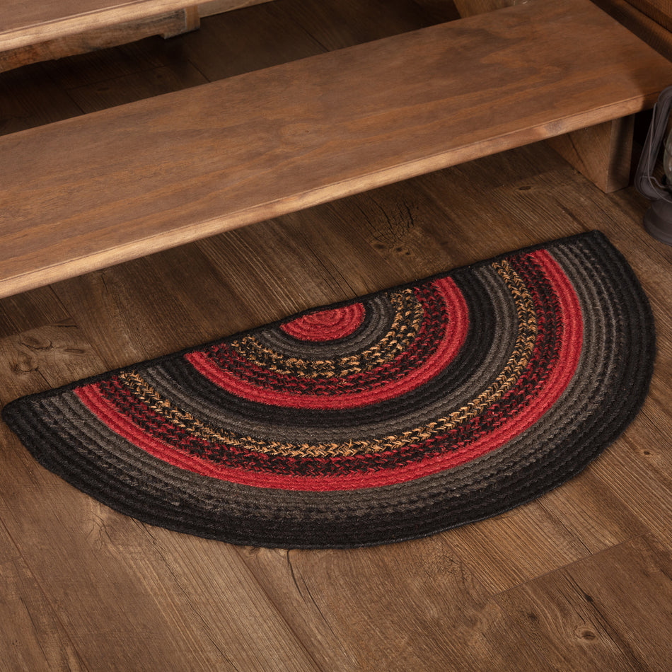 Oak & Asher Cumberland Jute Rug Half Circle w/ Pad 16.5x33 By VHC Brands