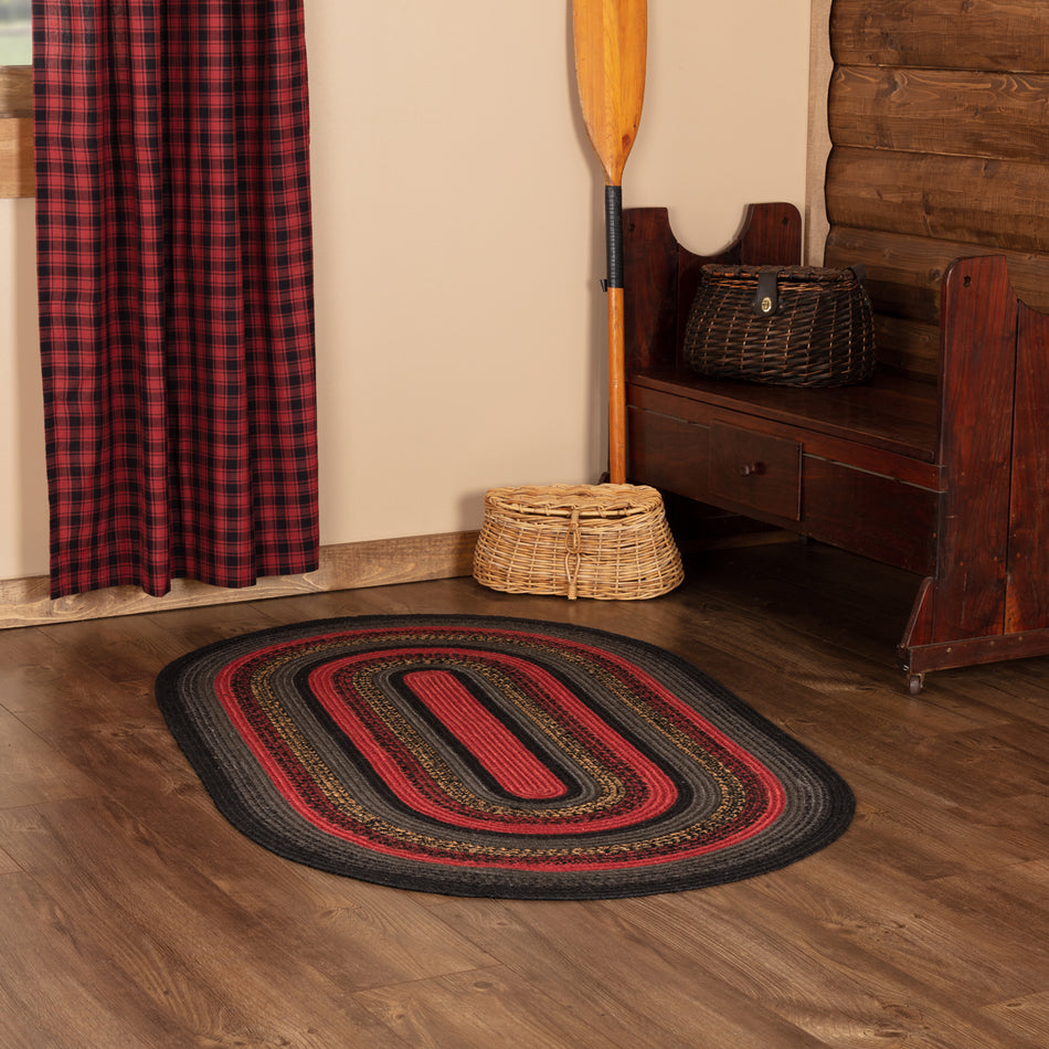 Oak & Asher Cumberland Jute Rug Oval w/ Pad 36x60 By VHC Brands