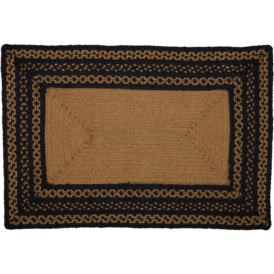 Mayflower Market Farmhouse Jute Rug Rect Stencil Welcome Y'all w/ Pad 20x30 By VHC Brands