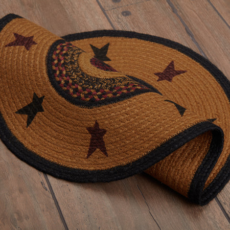 Mayflower Market Heritage Farms Star Jute Rug Oval w/ Pad 20x30 By VHC Brands