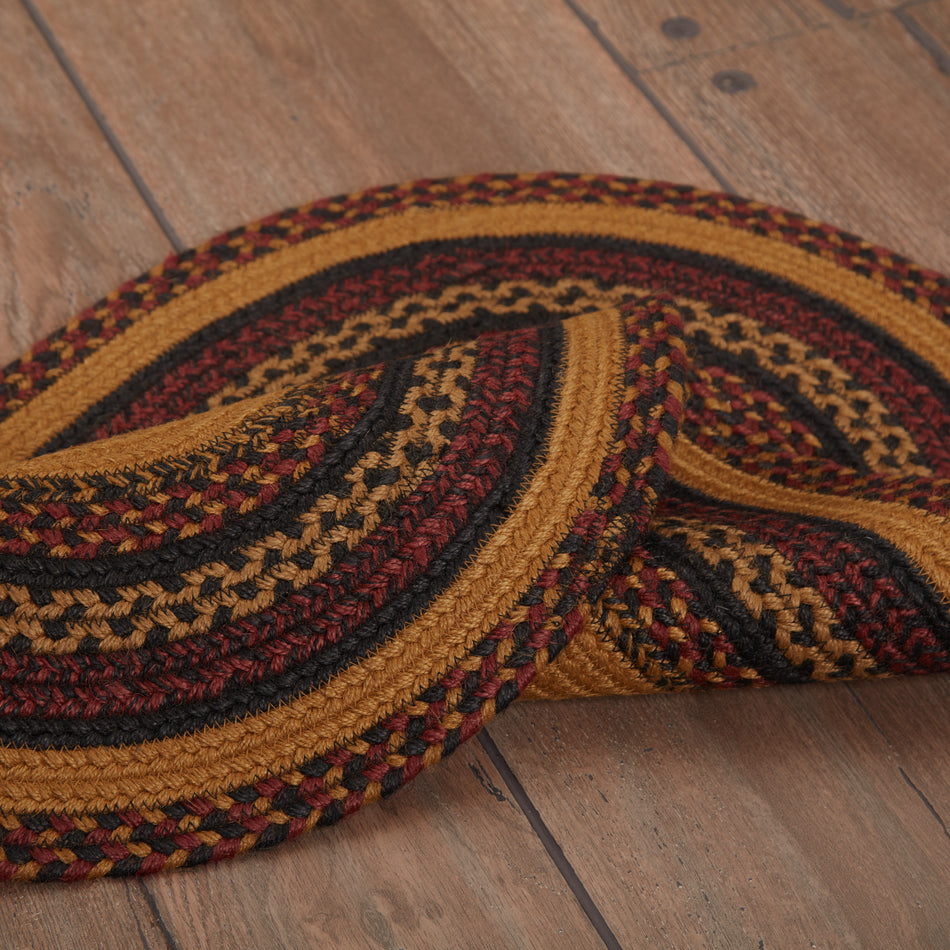Mayflower Market Heritage Farms Star and Pip Jute Rug Oval w/ Pad 20x30 By VHC Brands