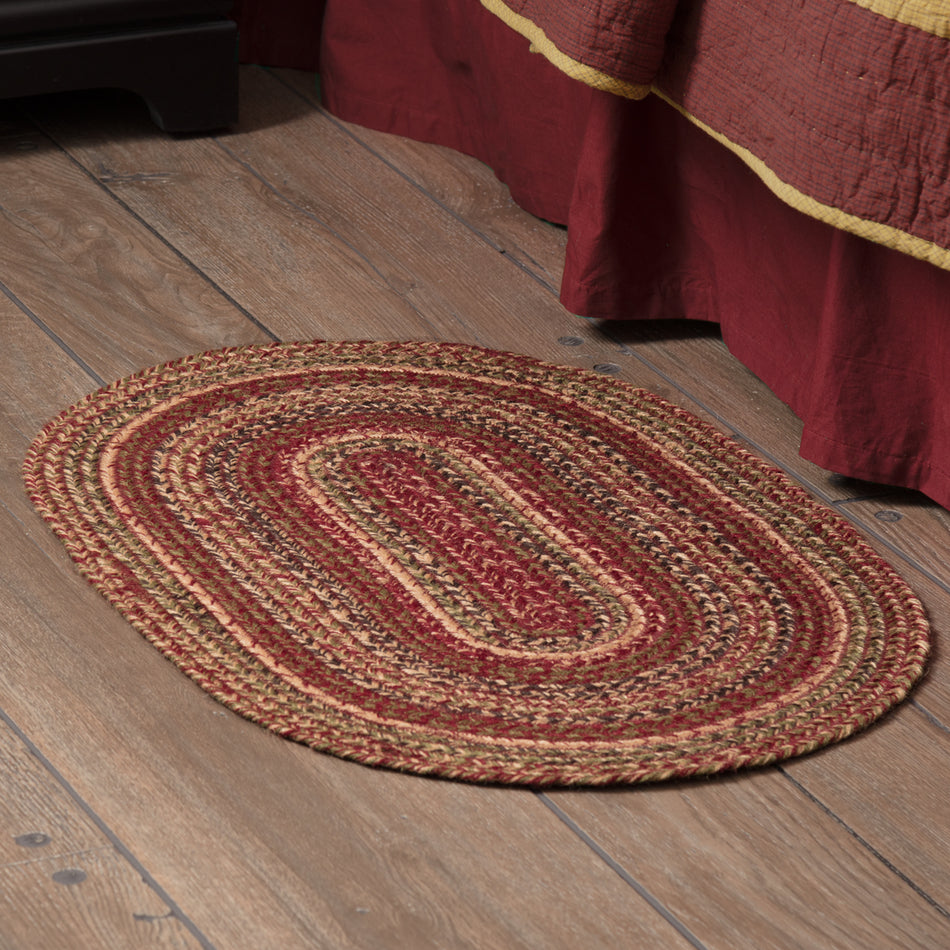 Mayflower Market Cider Mill Jute Rug Oval w/ Pad 20x30 By VHC Brands