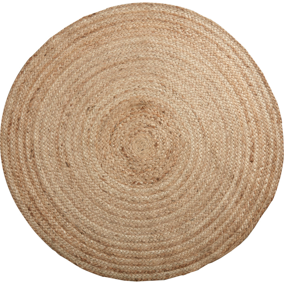 April & Olive Harlow Jute Rug w/ Pad 3ft Round By VHC Brands