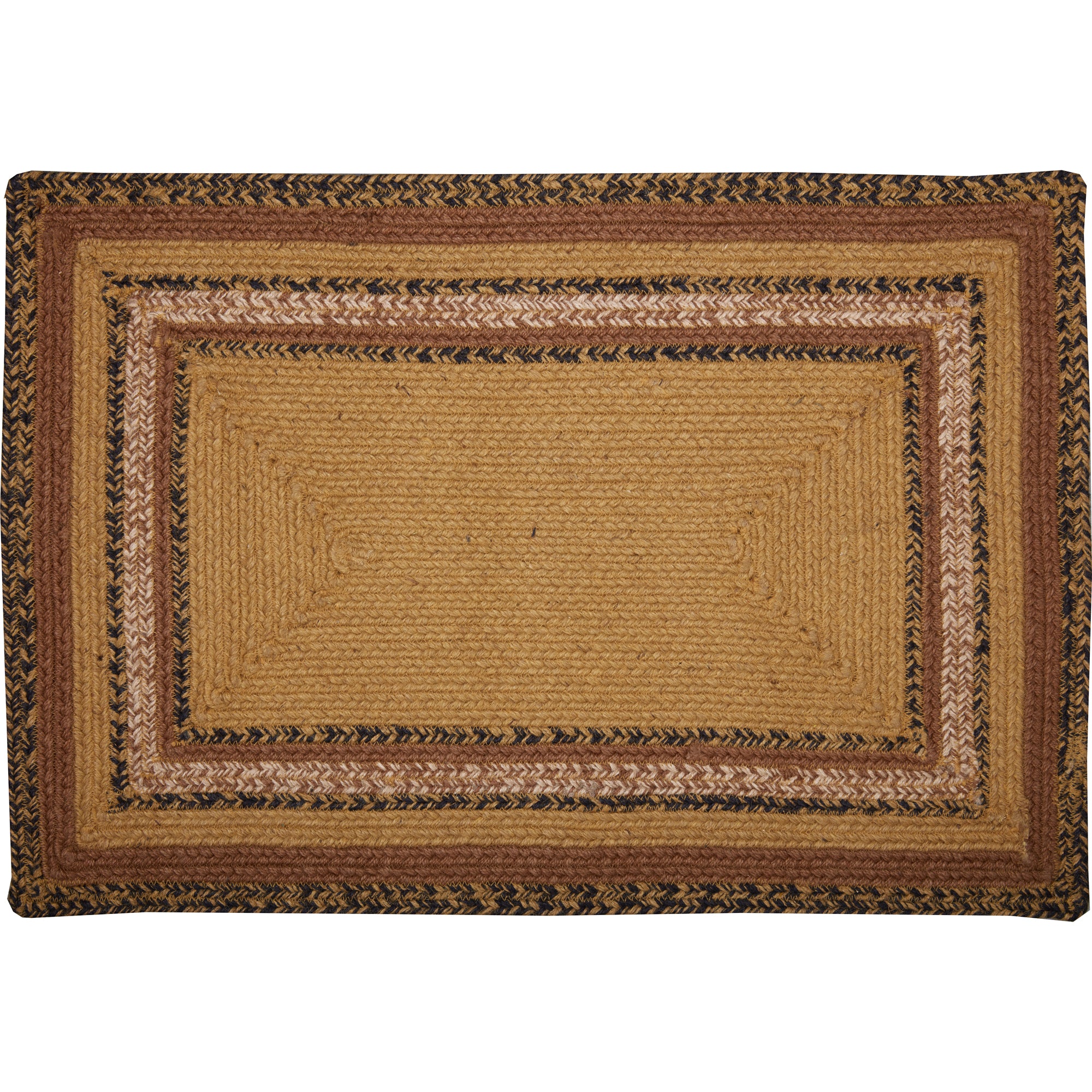 Mayflower Market Kettle Grove Jute Rug Rect Stencil Welcome w/ Pad 20x30 By VHC Brands