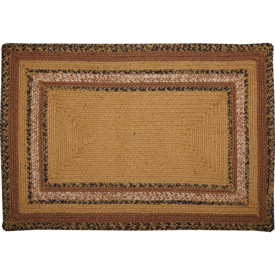 Mayflower Market Kettle Grove Jute Rug Rect Stencil Welcome w/ Pad 20x30 By VHC Brands