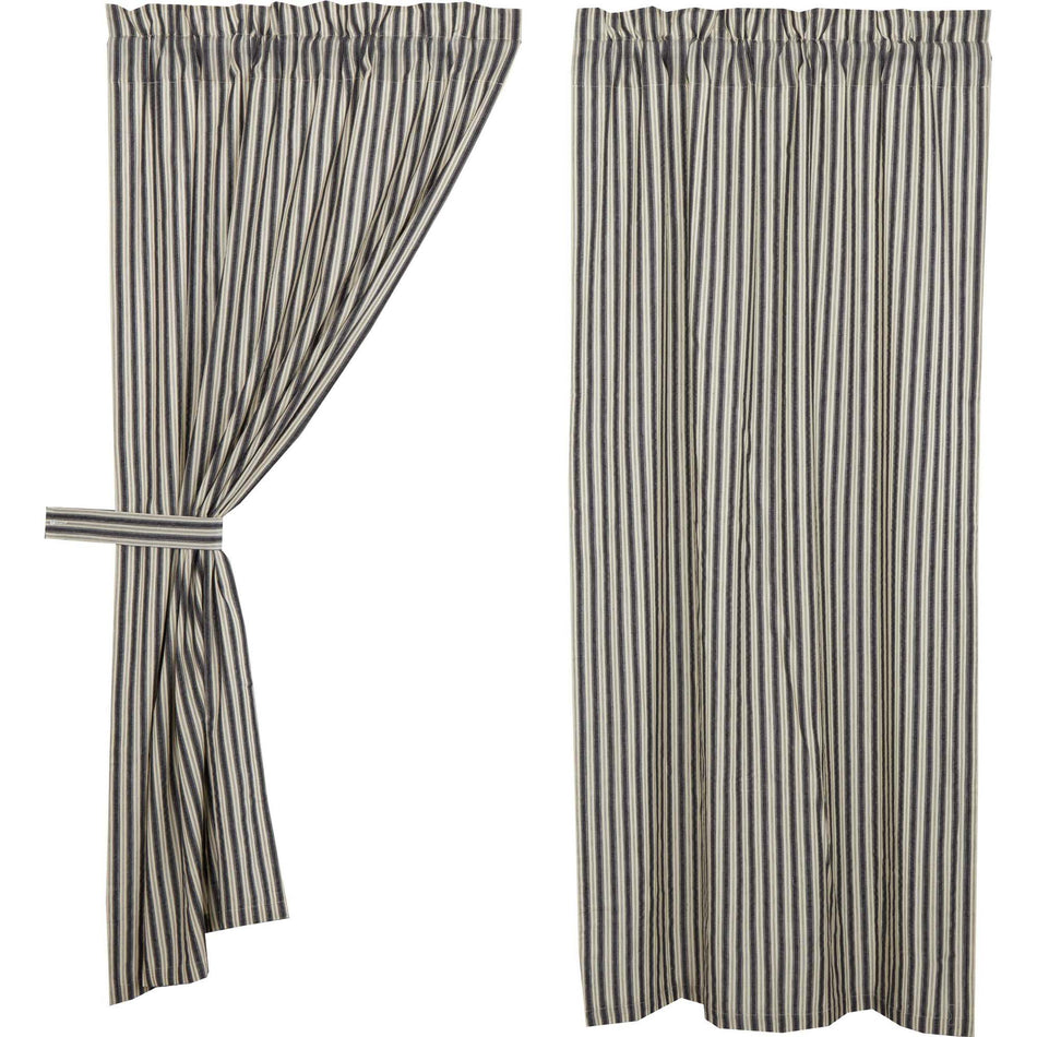 April & Olive Ashmont Ticking Stripe Short Panel Set of 2 63x36 By VHC Brands