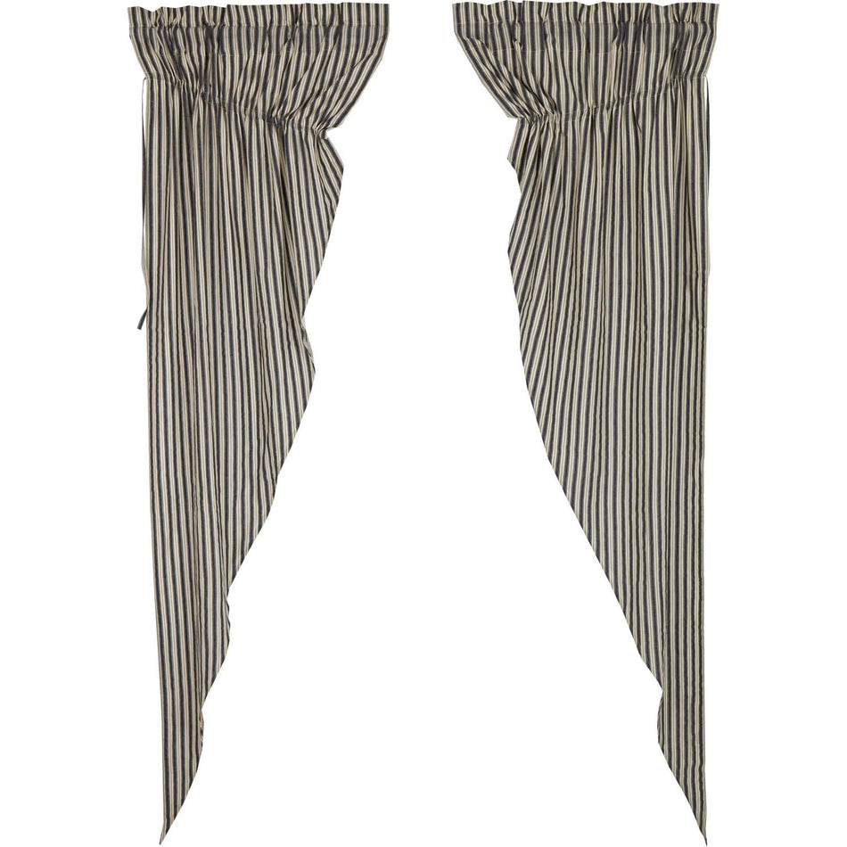 April & Olive Ashmont Ticking Stripe Prairie Long Panel Set of 2 84x36x18 By VHC Brands