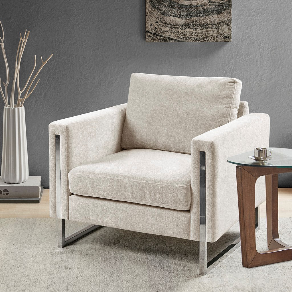 INK+IVY Madden Accent chair - Ivory 