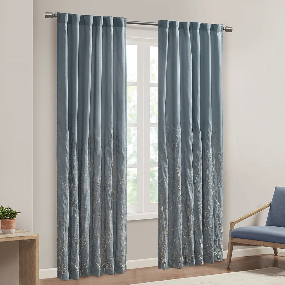 Andora Window Curtain - Blue - 50x95"