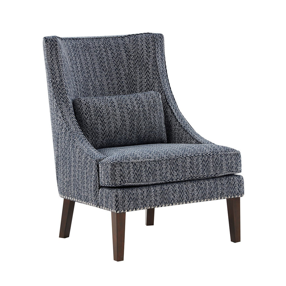 Chase High Back Accent Chair - Navy