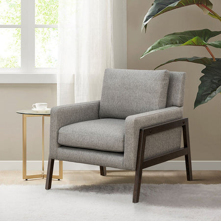 INK+IVY Colwell Upholstered Accent Chair - Gray 