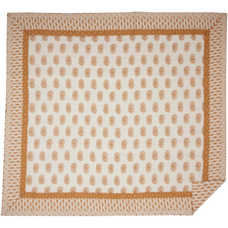 April & Olive Avani Gold King Quilt 105Wx95L By VHC Brands