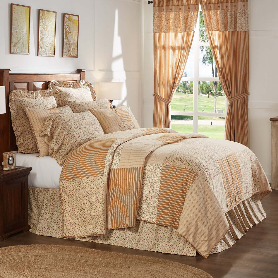 April & Olive Camilia Luxury King Quilt 120Wx105L By VHC Brands