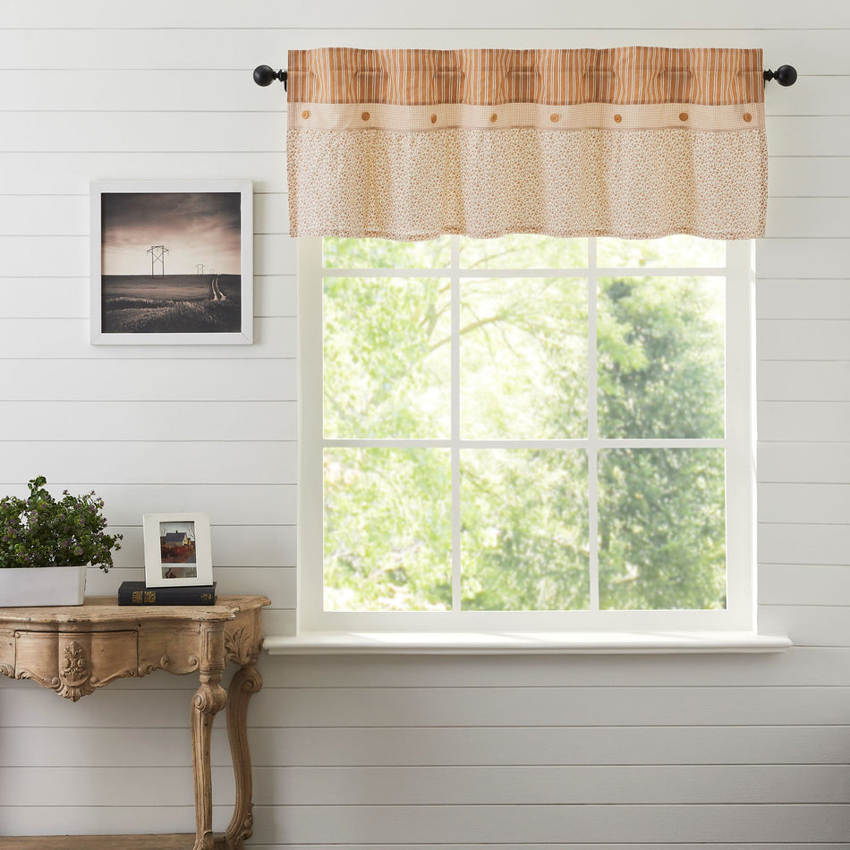 April & Olive Camilia Ruffled Valance 19x60 By VHC Brands