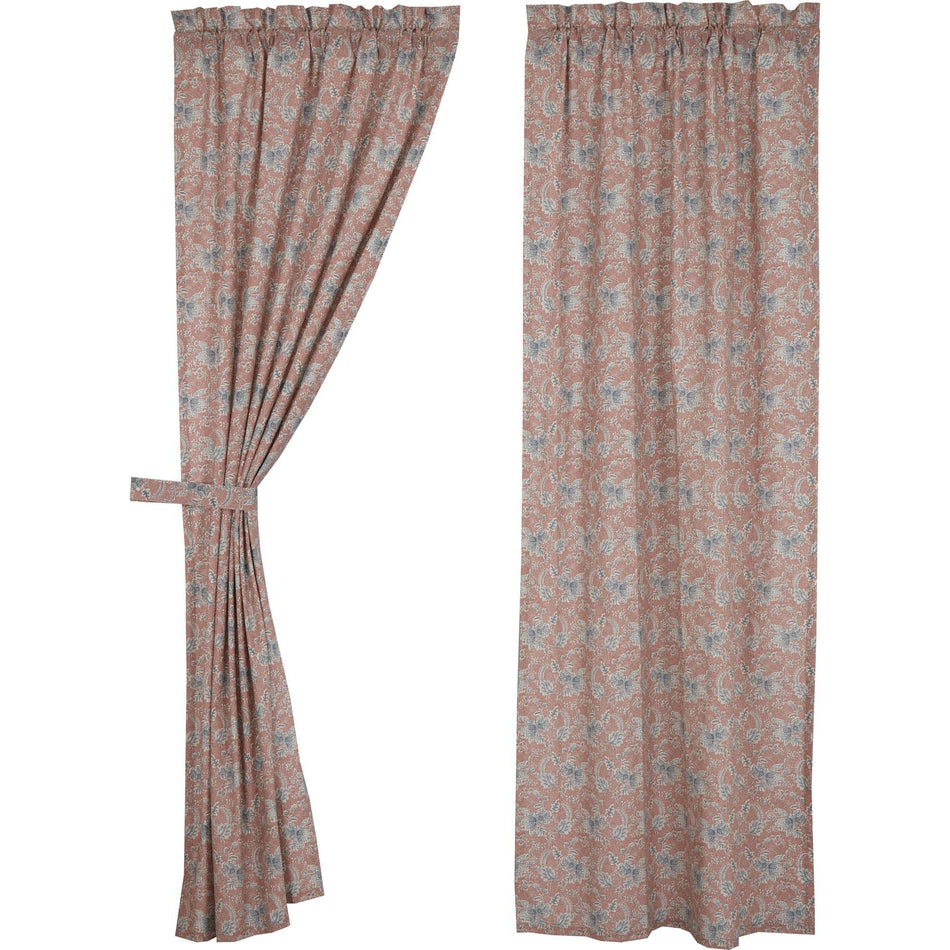April & Olive Kaila Floral Panel Set of 2 84x40 By VHC Brands
