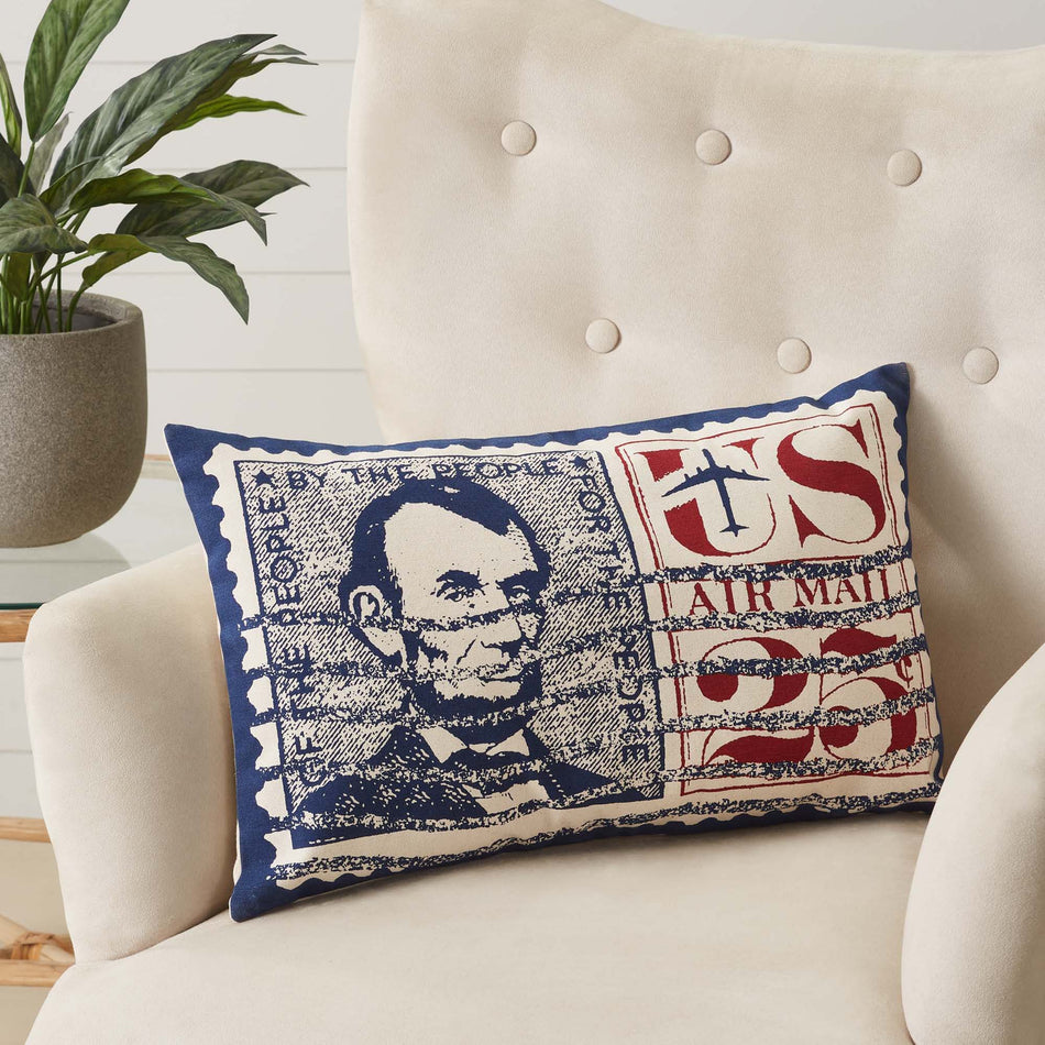 Mayflower Market Abraham Lincoln Pillow14x22 By VHC Brands