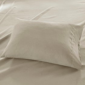 3M Microcell All Season Lightweight Sheet Set - Khaki - Queen Size