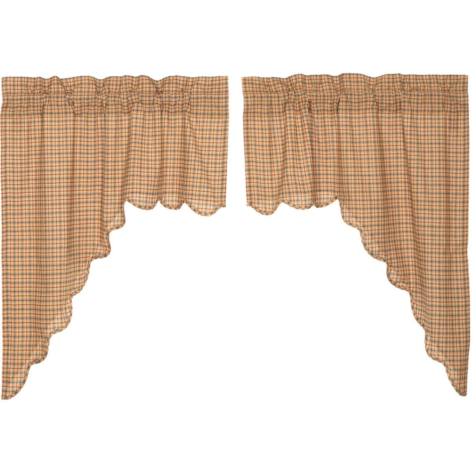 Oak & Asher Millsboro Swag Scalloped Set of 2 36x36x16 By VHC Brands