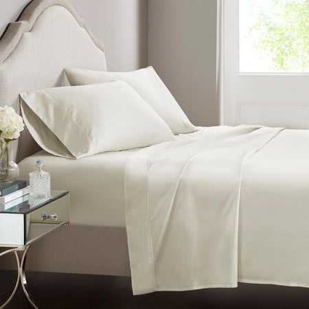 Croscill Luxury Egyptian 500TC Cotton Sheet Set - Ivory  - Cal King Size Shop Online & Save - ExpressHomeDirect.com