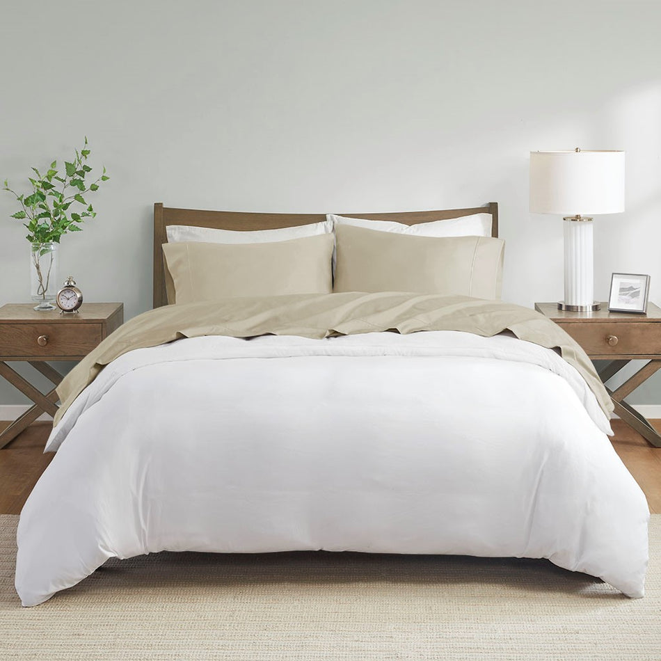 600 Thread Count Pima Cotton Sheet Set - Sand - Queen Size